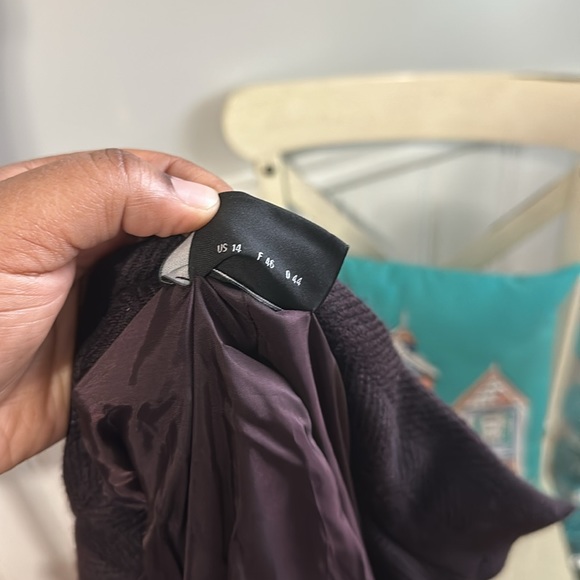 Akris dark plum color evening jacket - Picture 7 of 8